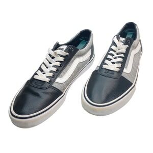 Vans Ward Mens 10 Black Grey Textile Low Top Skate Shoes Sneakers